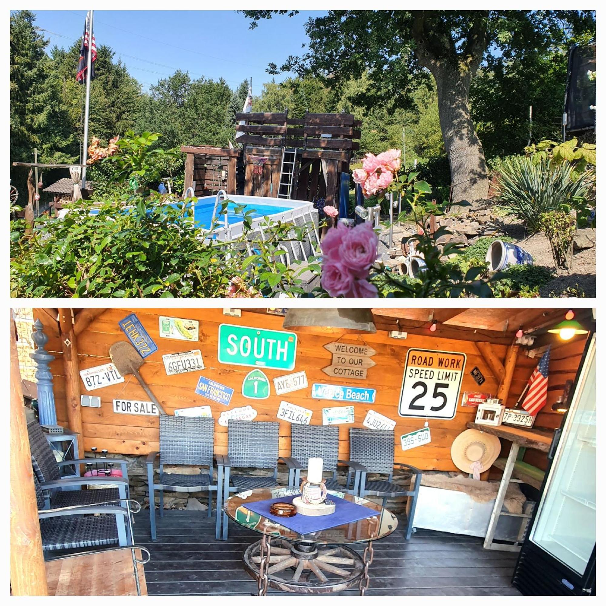 Frankes Lodge Apartment Mit Garten Und Pool, 6 Einzelbetten, Parkplatz 埃森 客房 照片